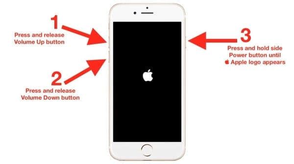 Steps of making a hard reset on your iPhone