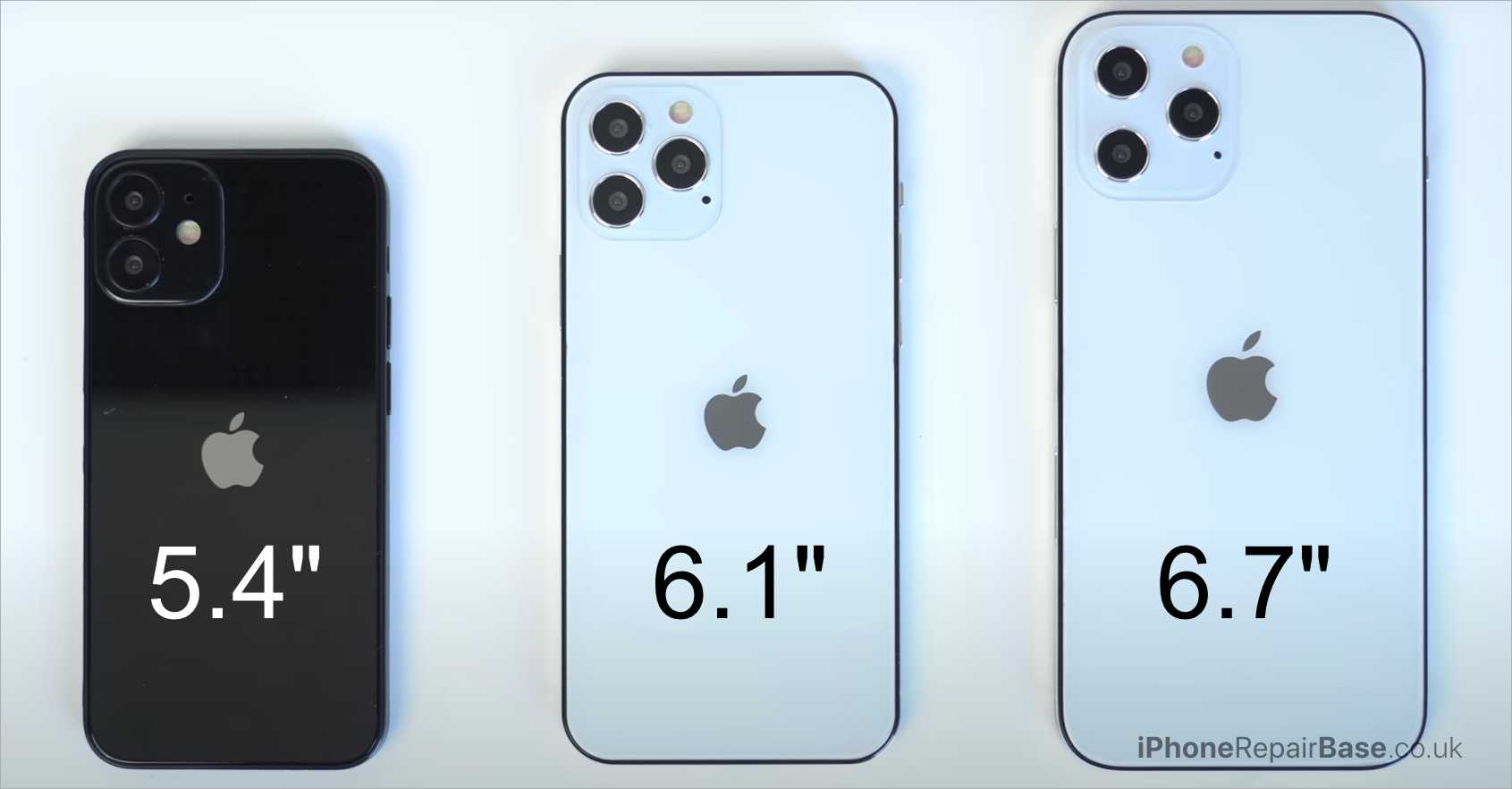 iphone 12 varition size comparison